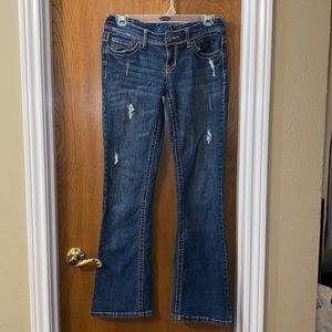 Women’s Ariya Straight Leg Distressed Jeans